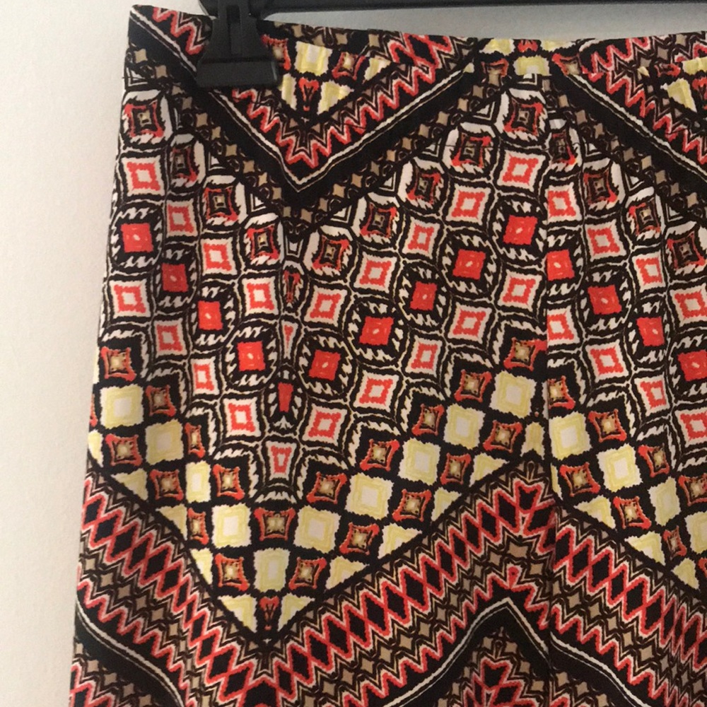 Wide Leg Pants- Brown and Orange